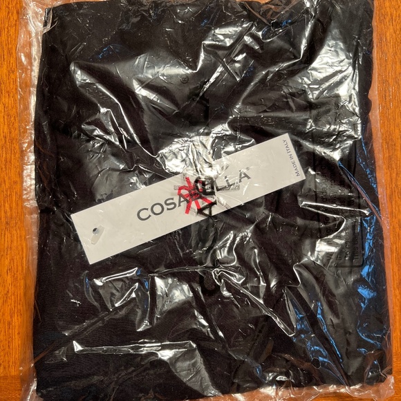 Cosabella long V neck camisole. Black. Small. New - Picture 3 of 3